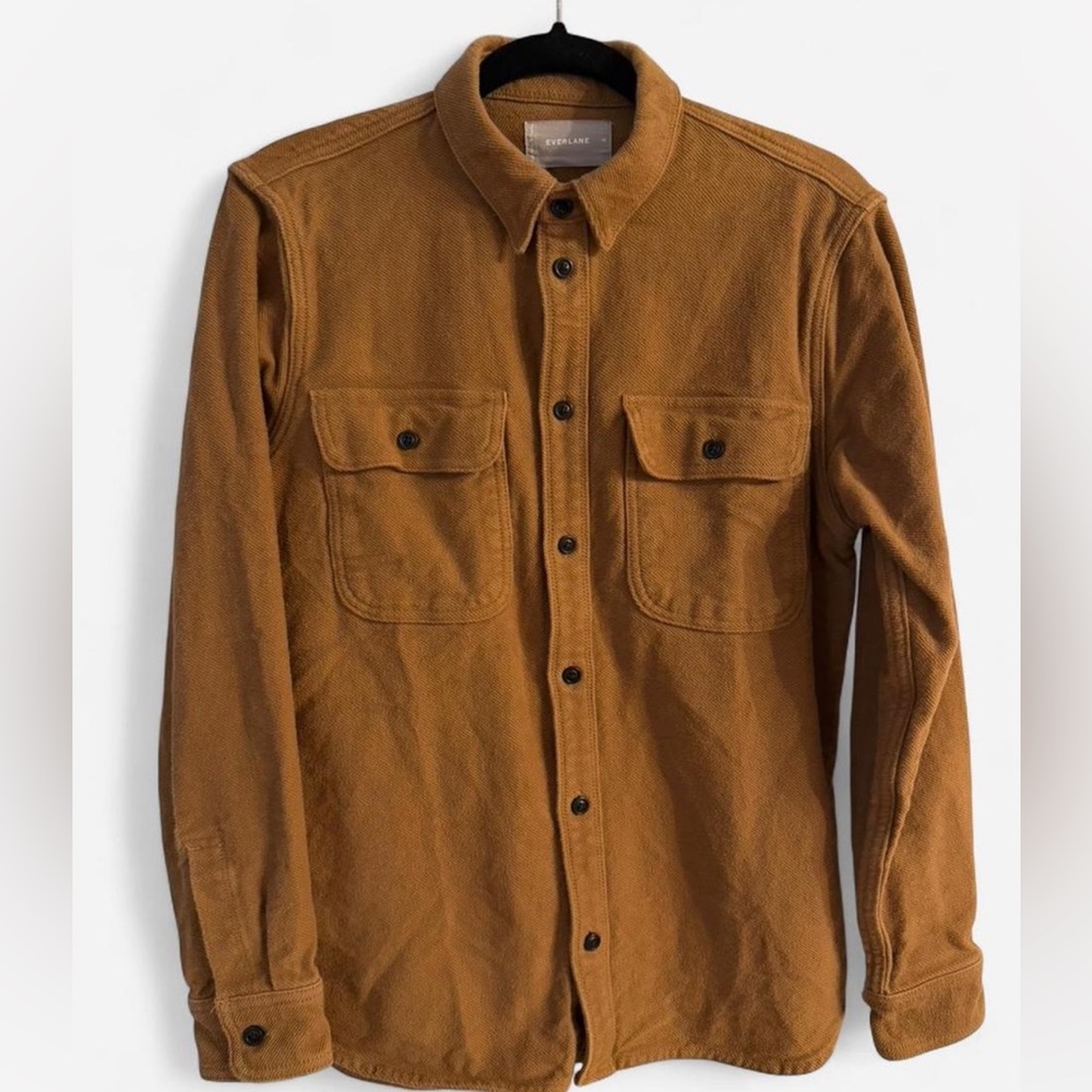 Everlane Men's Shirt Jacket in Caramel